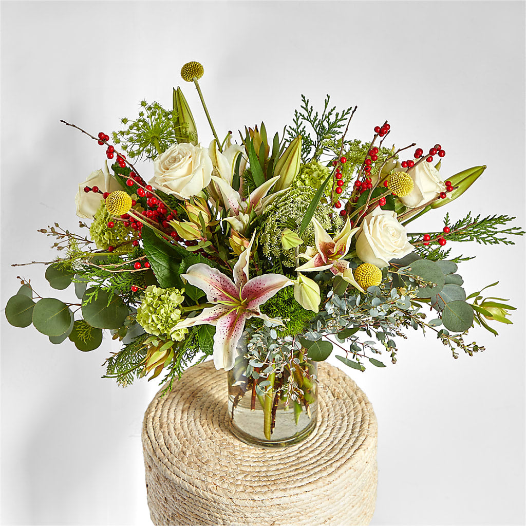 Berry & Bright Bouquet –  Mountain Florist, Clintwood VA