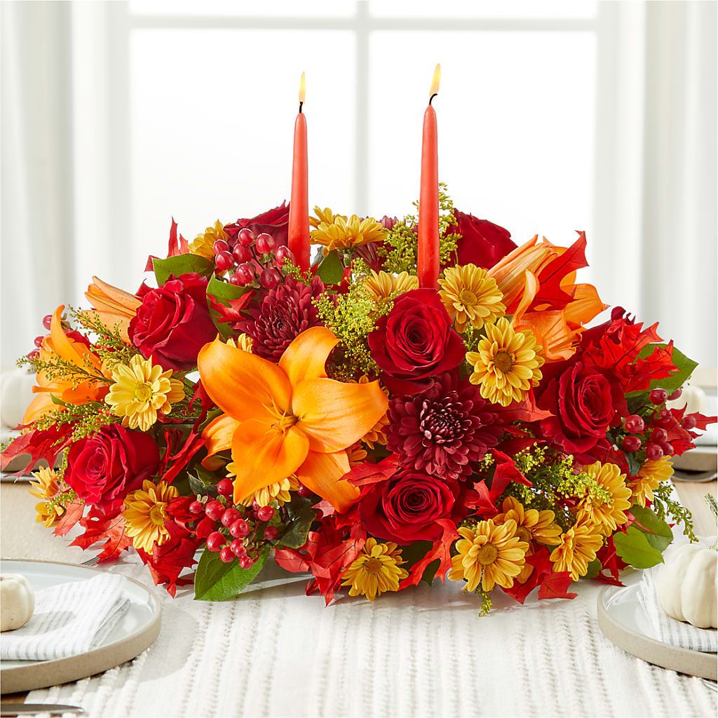 Autumn's Embrace Centerpiece –  Mountain Florist, Clintwood VA